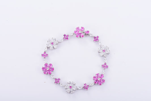 Purple Flower Bracelet