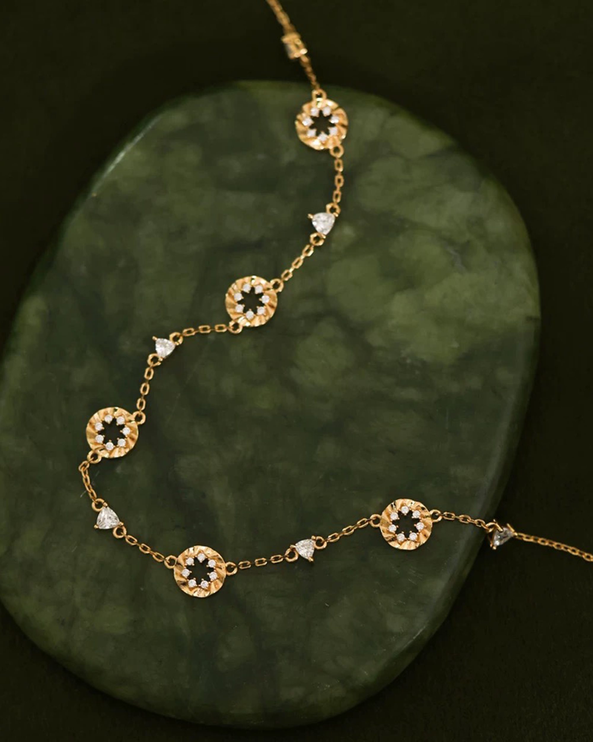 Gilded Petal Necklace