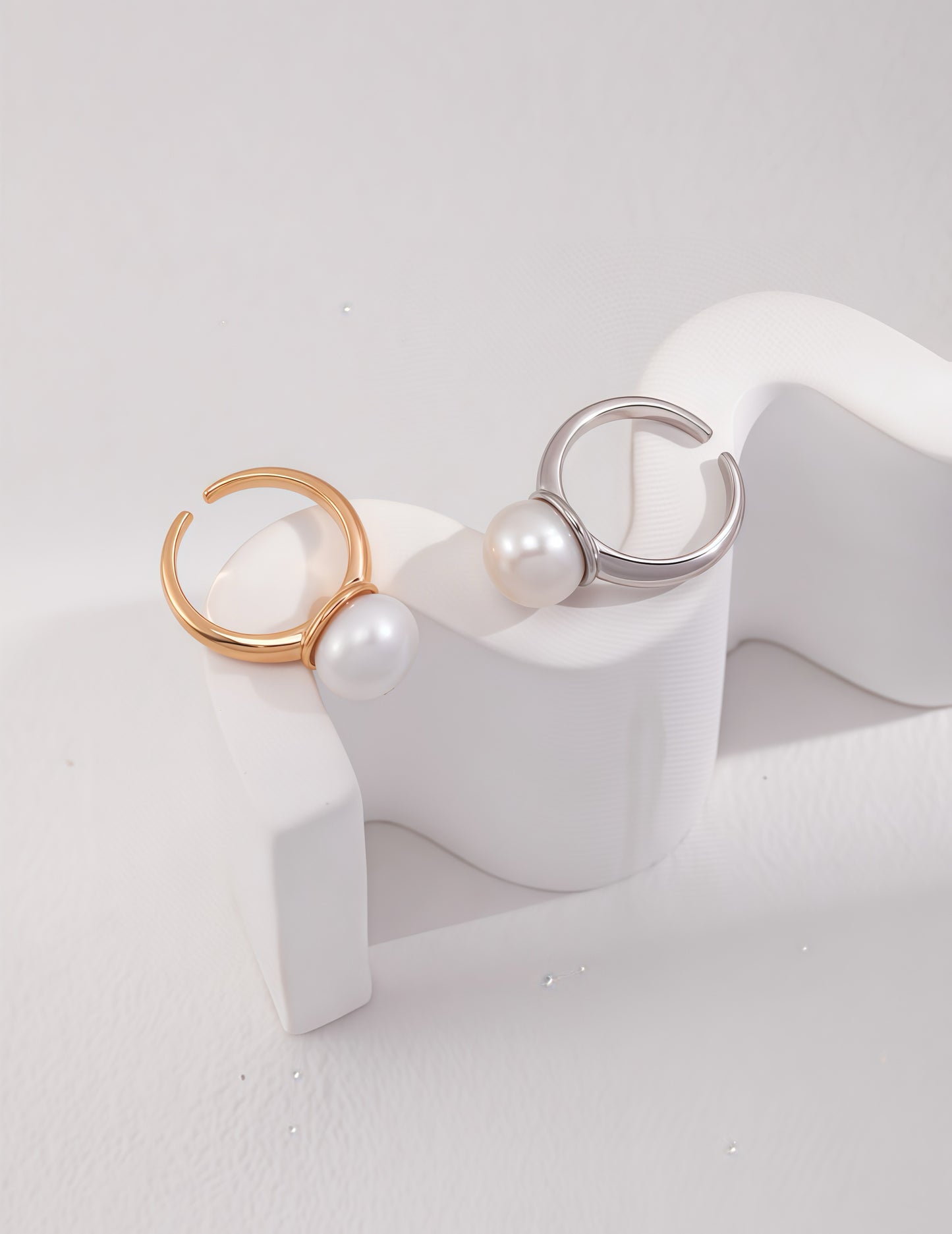 Moonlit Pearl Ring