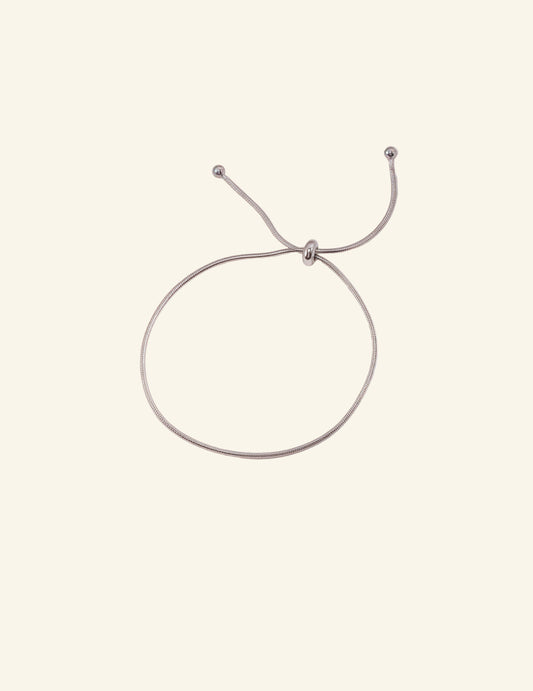 Cloud Drift Minimal Silver Bracelet