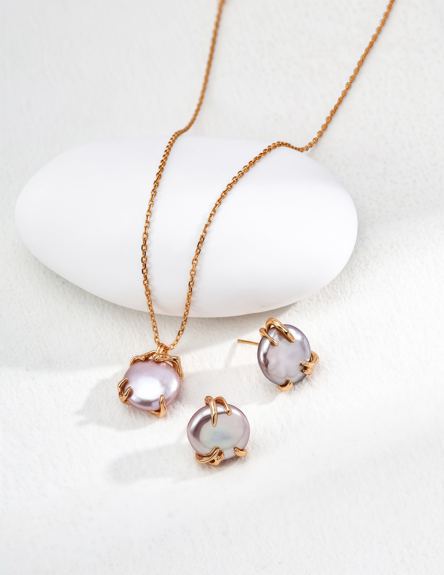 Moonstone Mist Earrings / Necklace