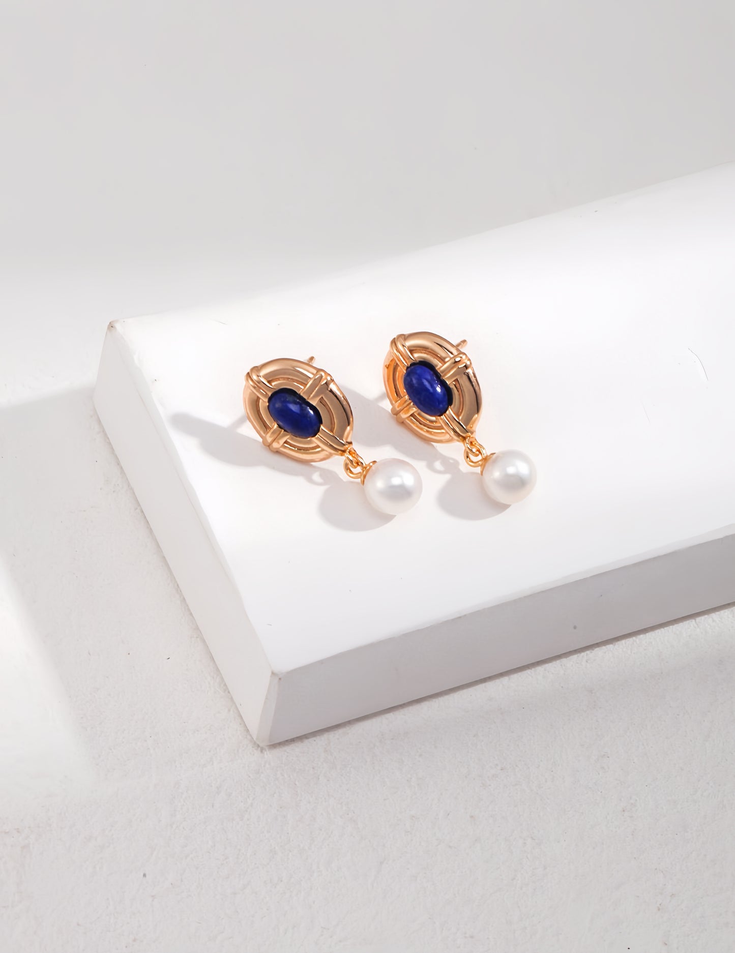 Palace Night Lapis Earrings/Necklace