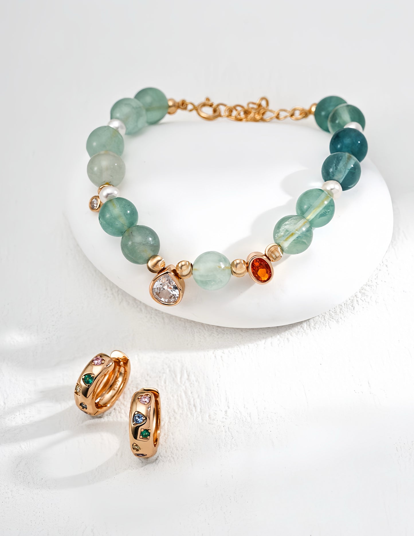 Radiant Pearl Peridot Bracelet