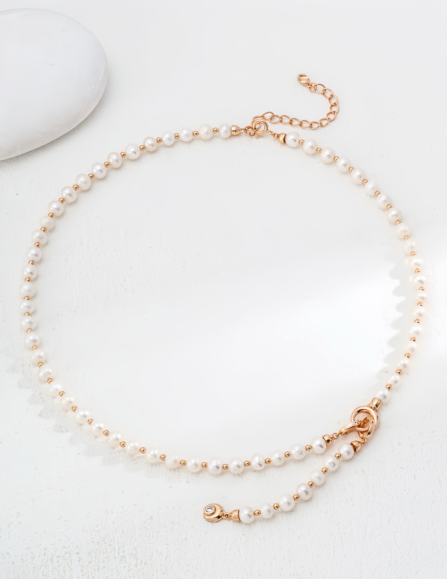 Moonlit Pearl Necklace