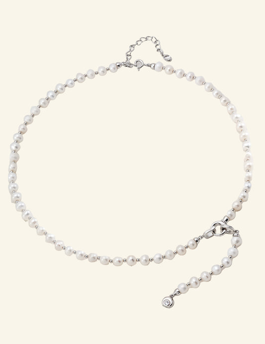 Moonlit Pearl Necklace