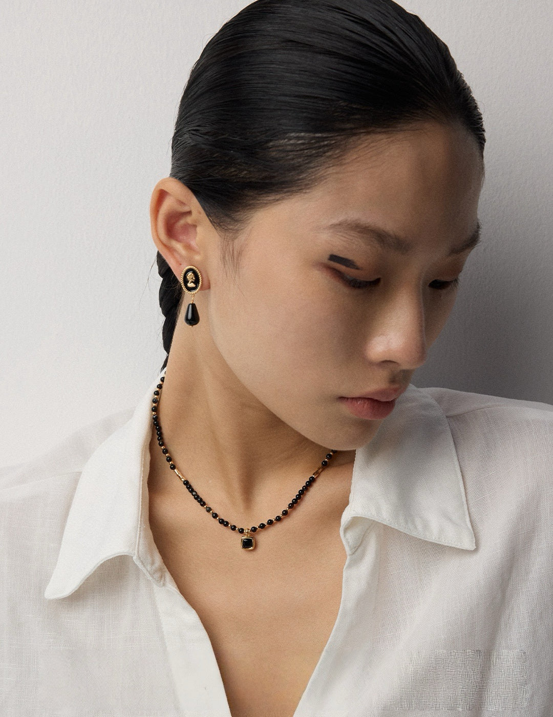 Midnight Agate Earrings