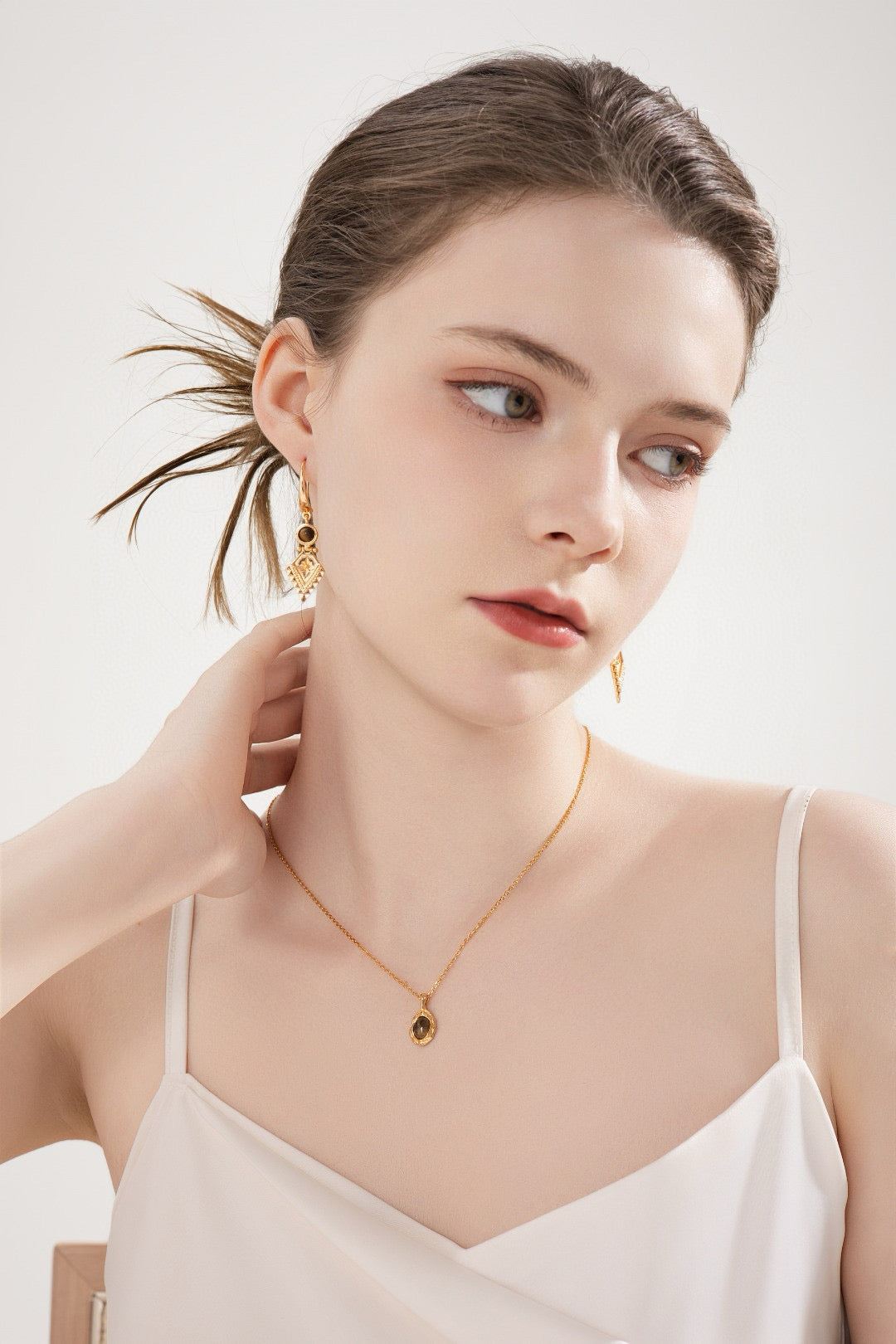 Sterling Tiger Eye Earrings