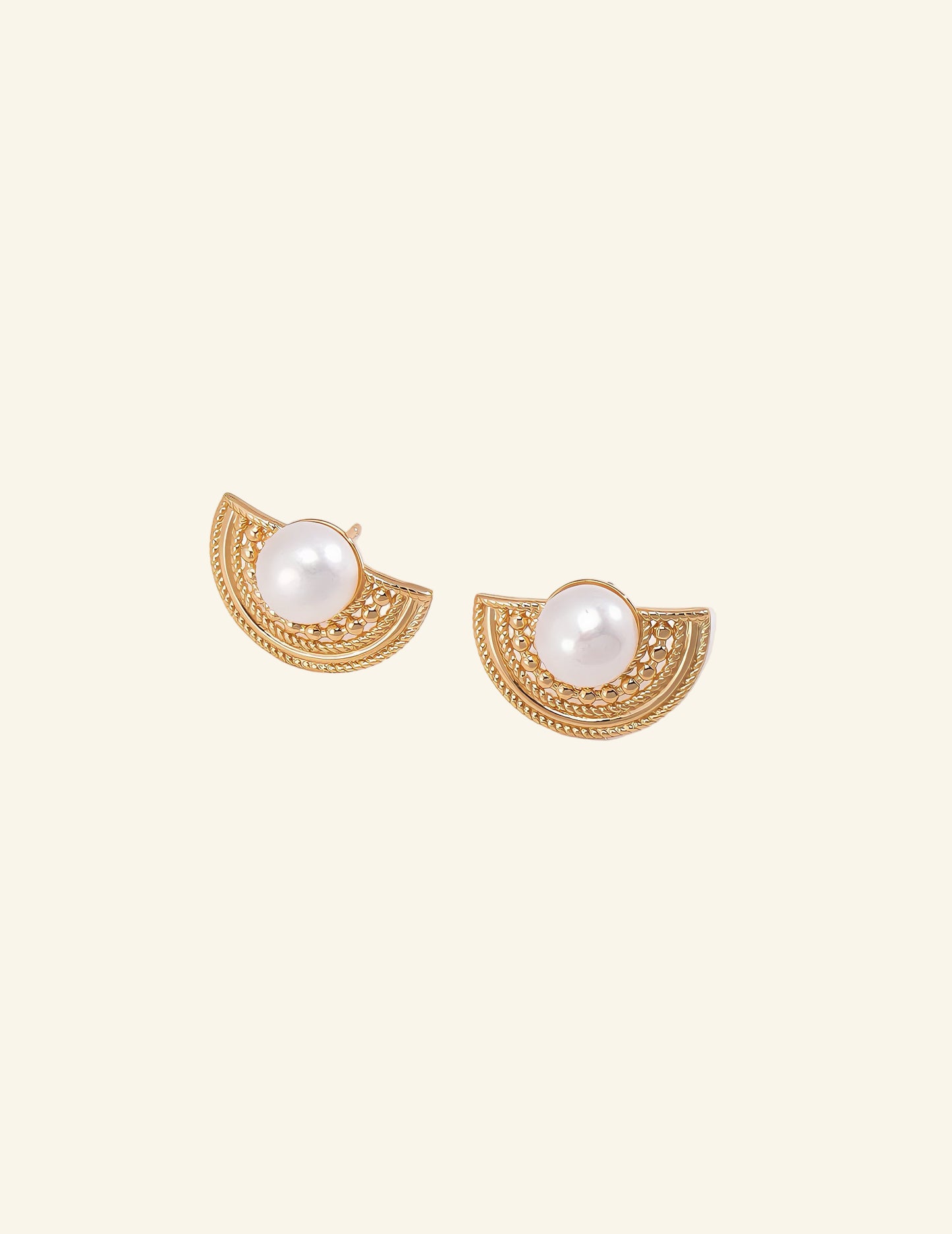 Gold Moon Earrings