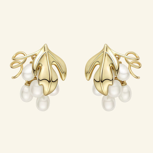 Grape Cluster Stud Earrings