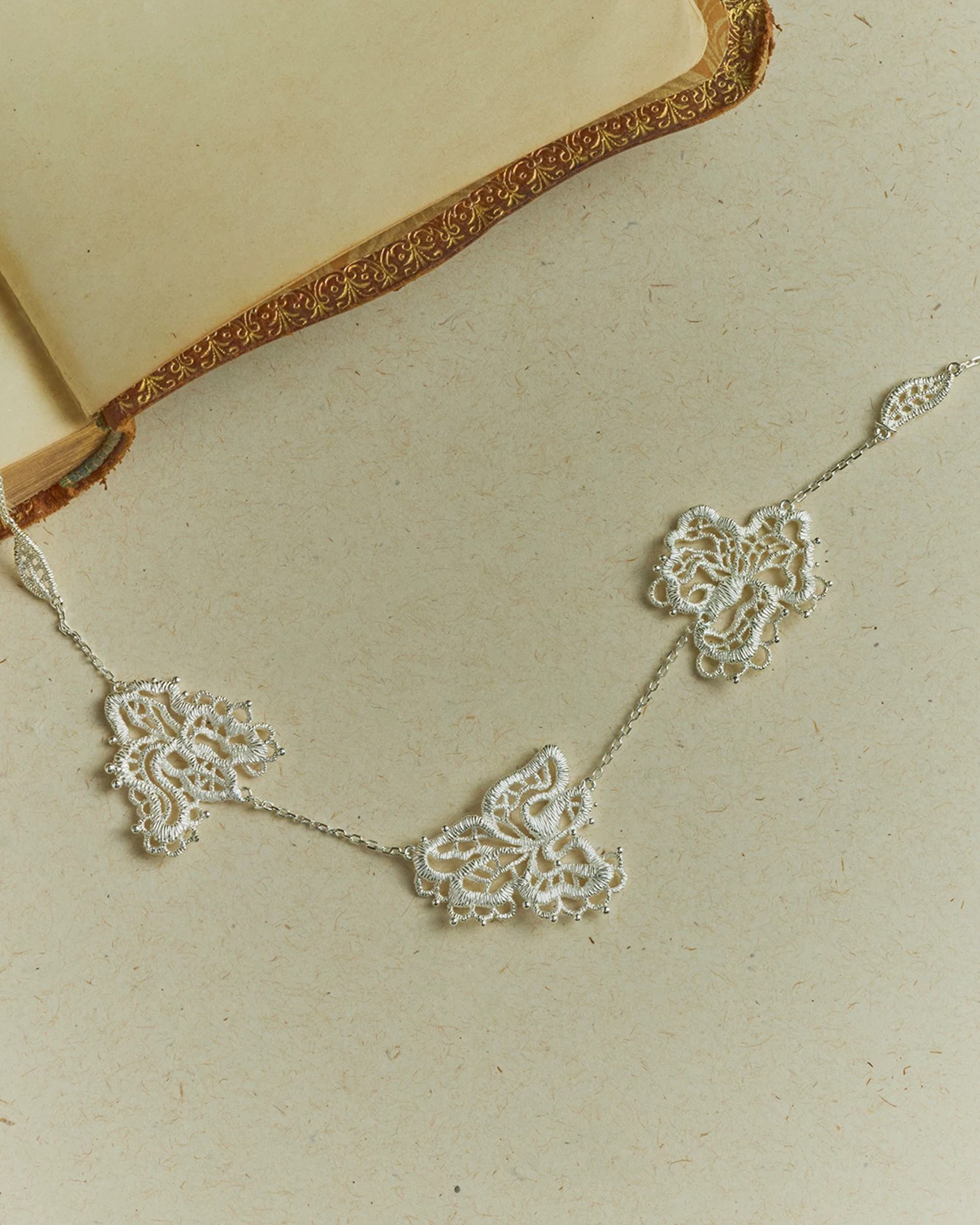 Winter Iris Necklace
