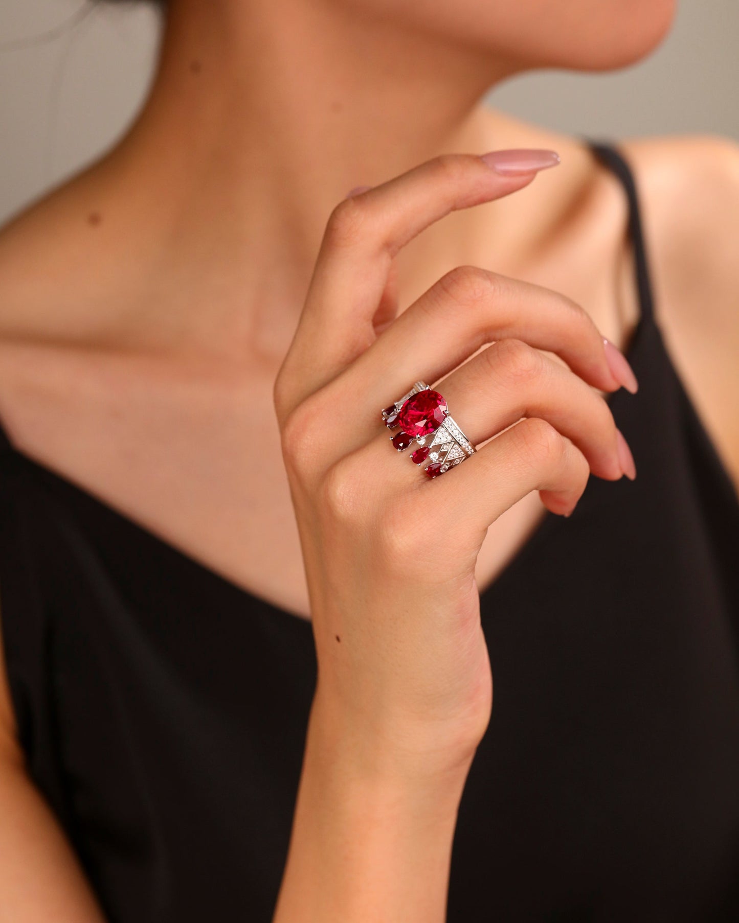 Ruby & Blue Sapphire Ring