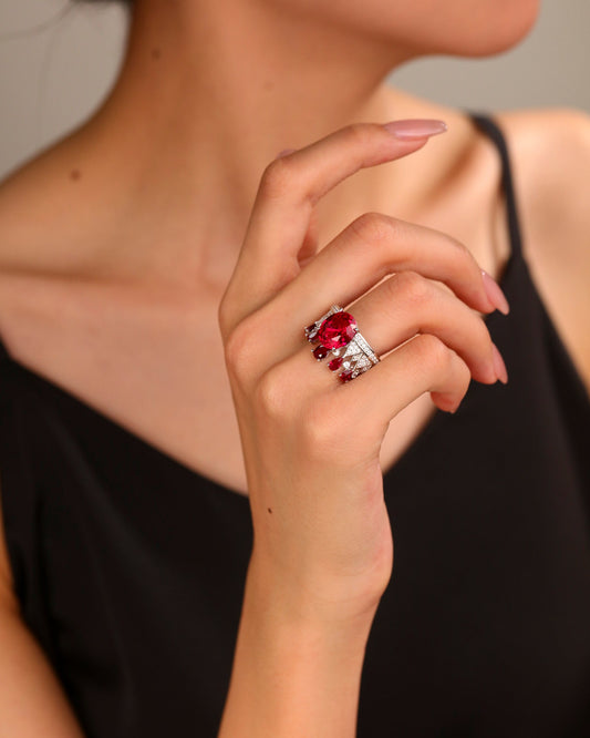 Ruby & Blue Sapphire Ring