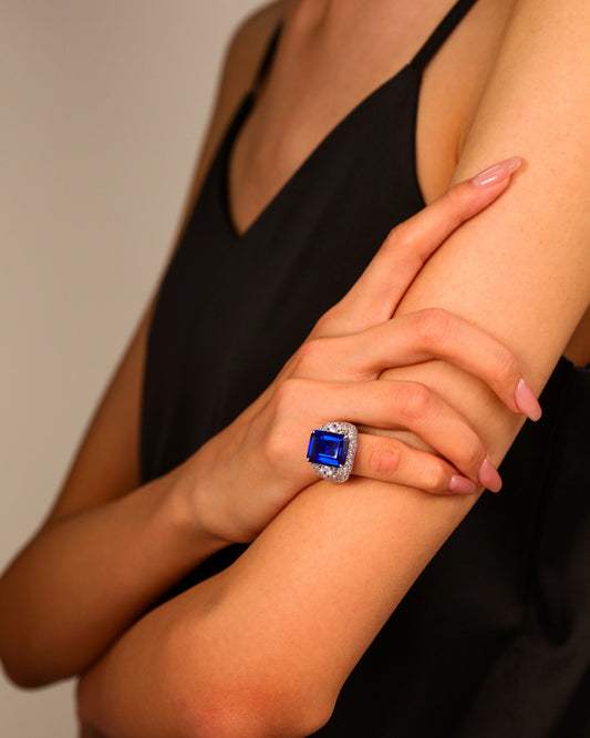 Rectangular Gemstone Ring
