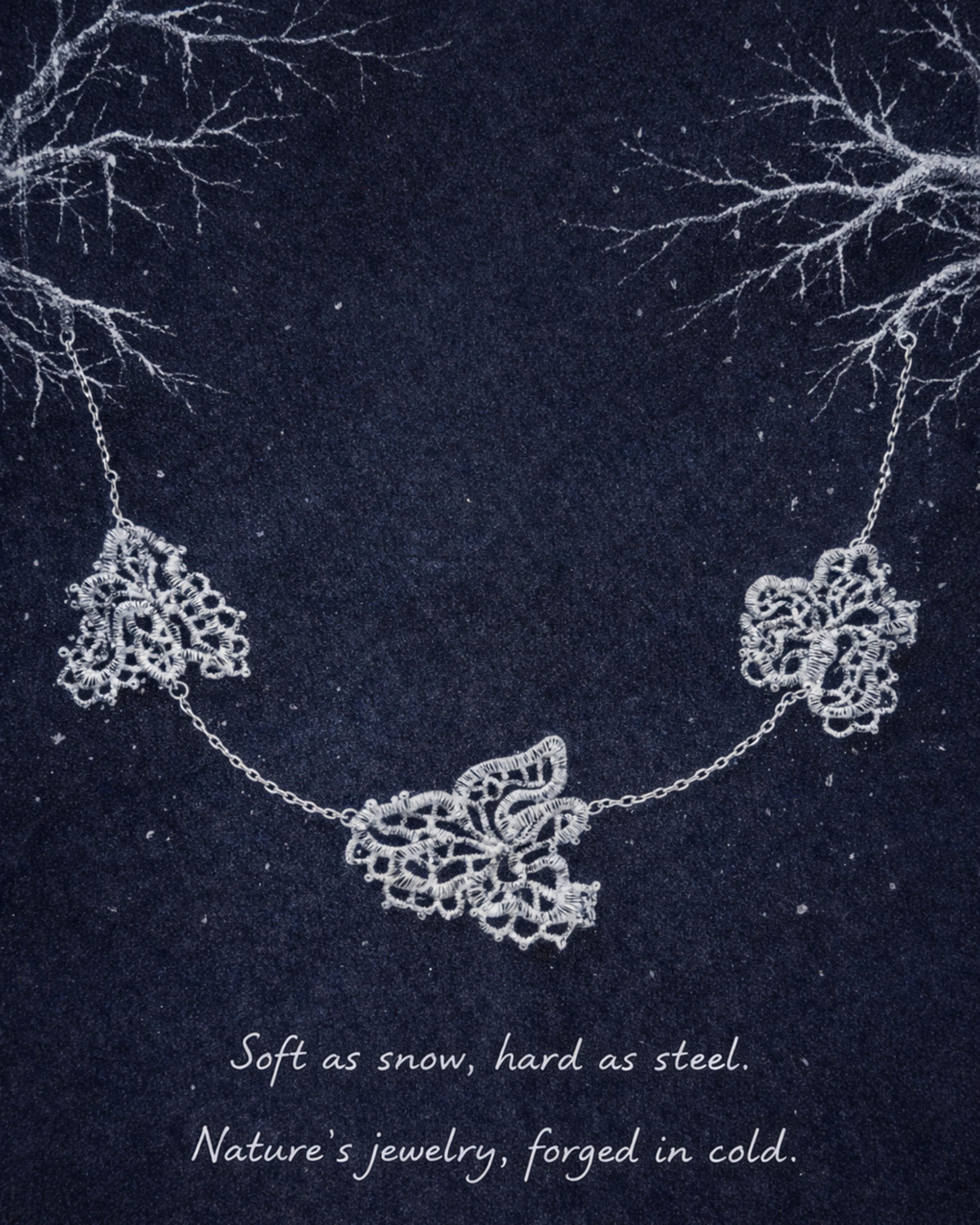 Winter Iris Necklace