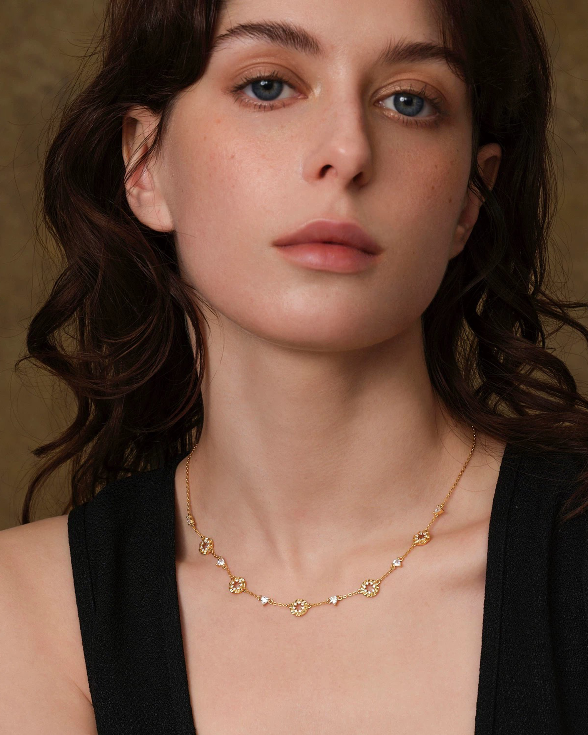 Gilded Petal Necklace