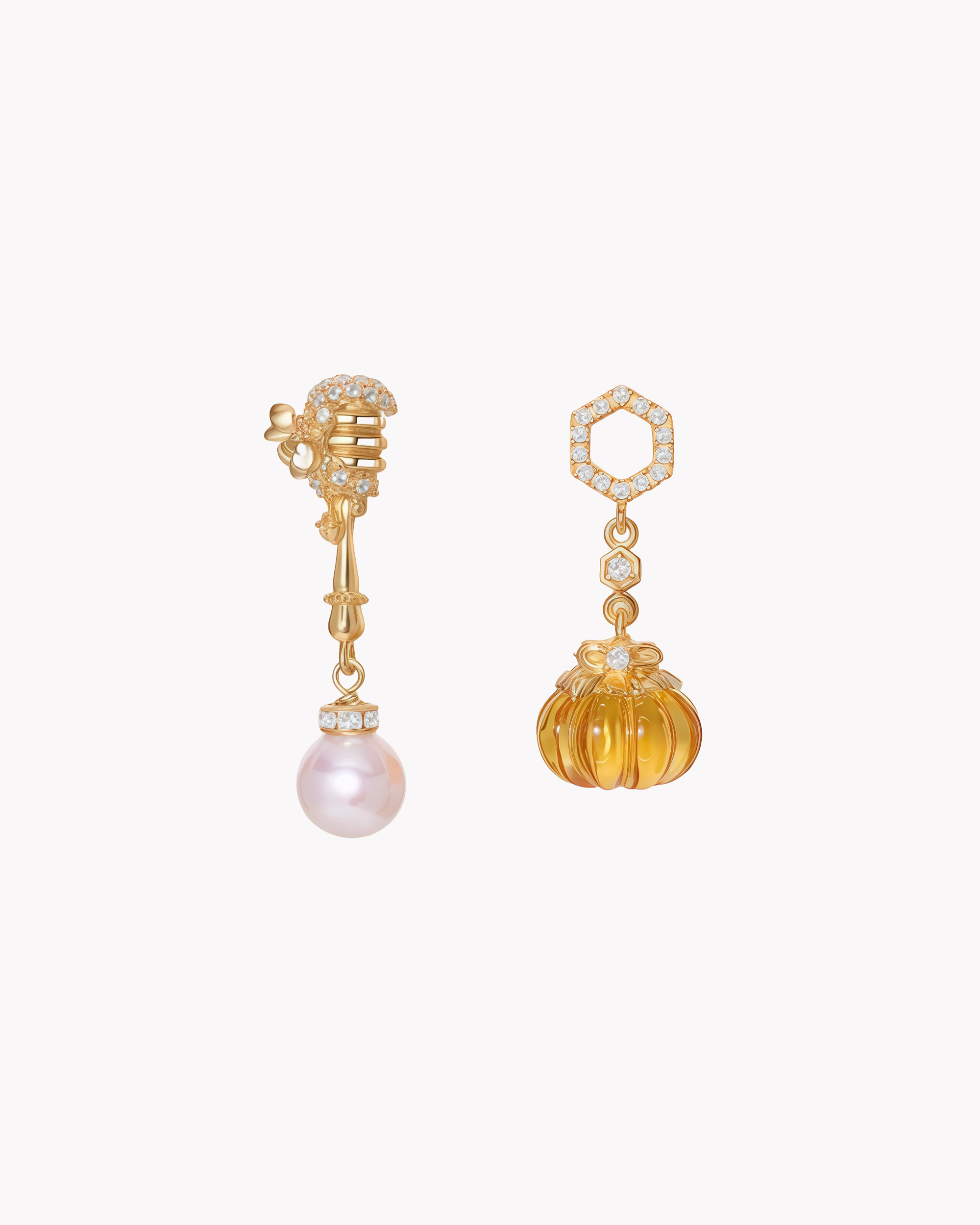 Amber Drop Earrings