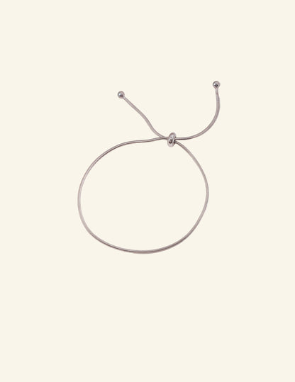 Cloud Drift Minimal Silver Bracelet