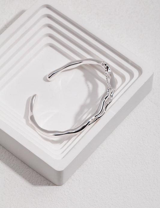 Moonshadow Flow Silver Bracelet