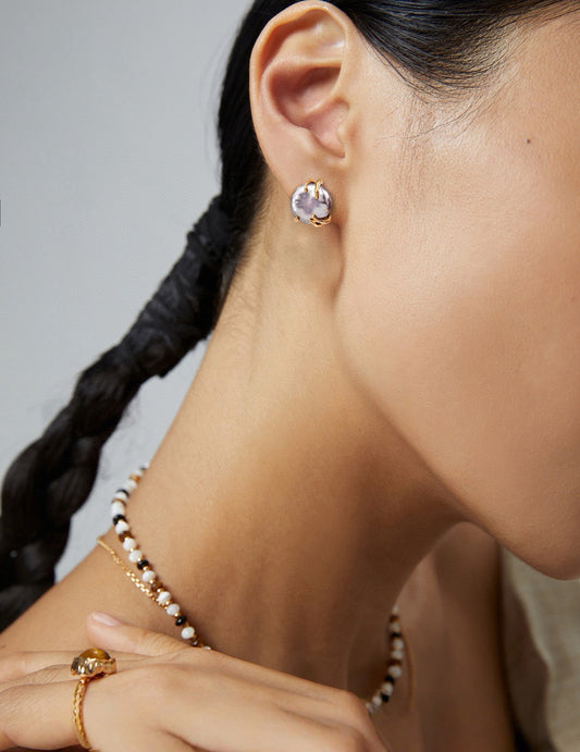 Moonstone Mist Earrings / Necklace