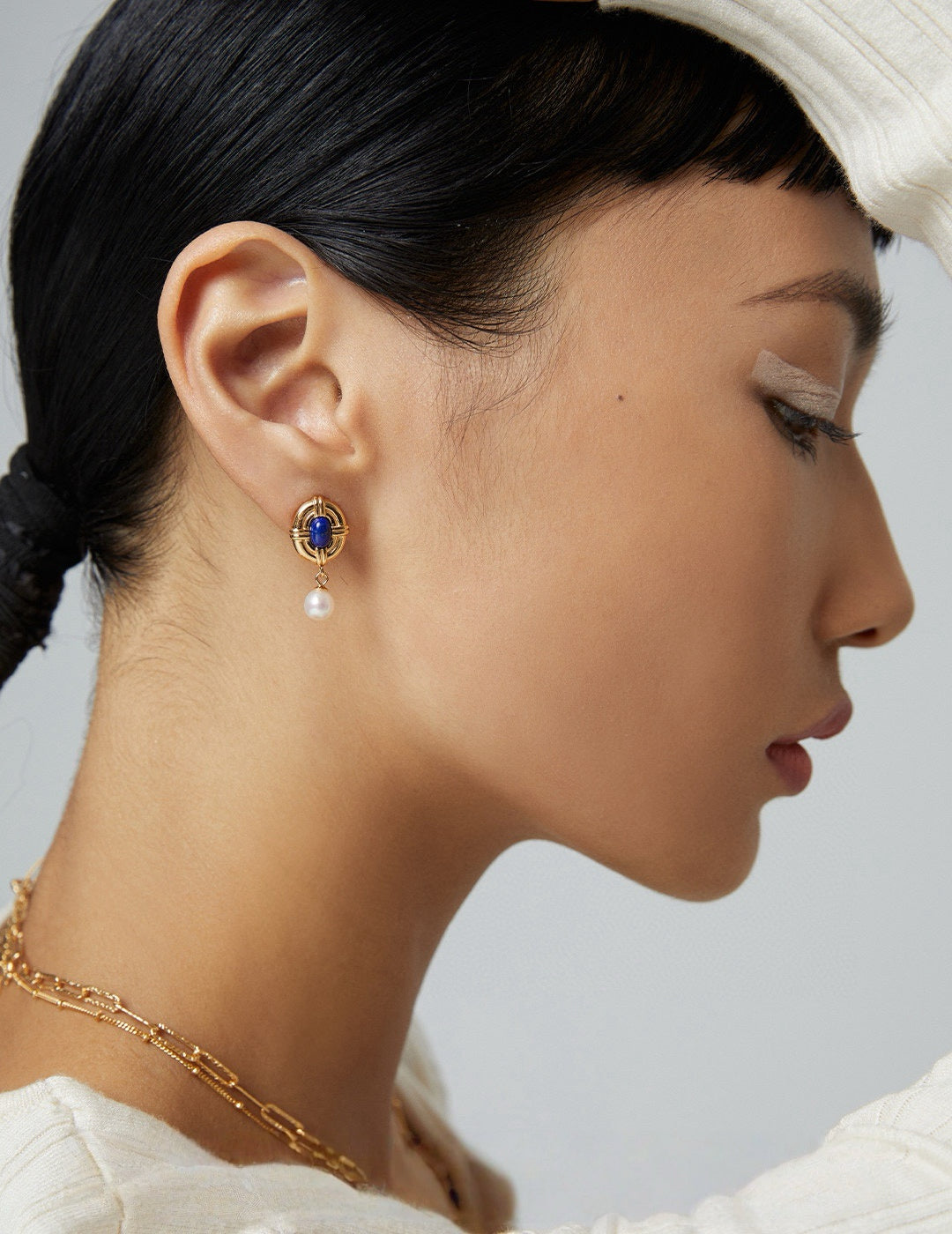 Palace Night Lapis Earrings/Necklace