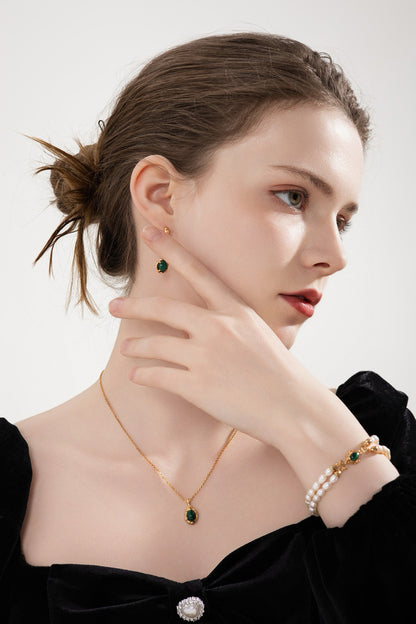 Emerald Whisper Bracelet