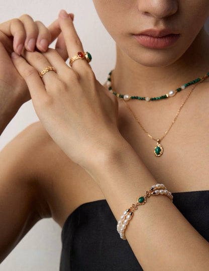 Emerald Whisper Bracelet