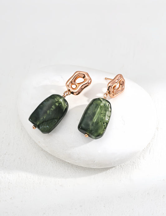 Nature’s Amber Earrings