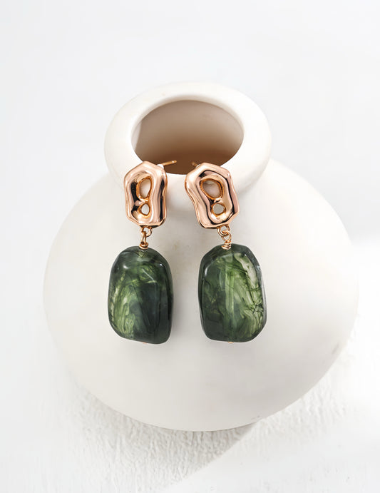 Nature’s Amber Earrings
