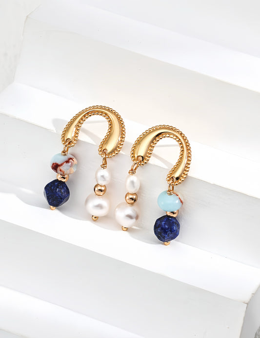 Lapis Pearl Elegance Jewelry