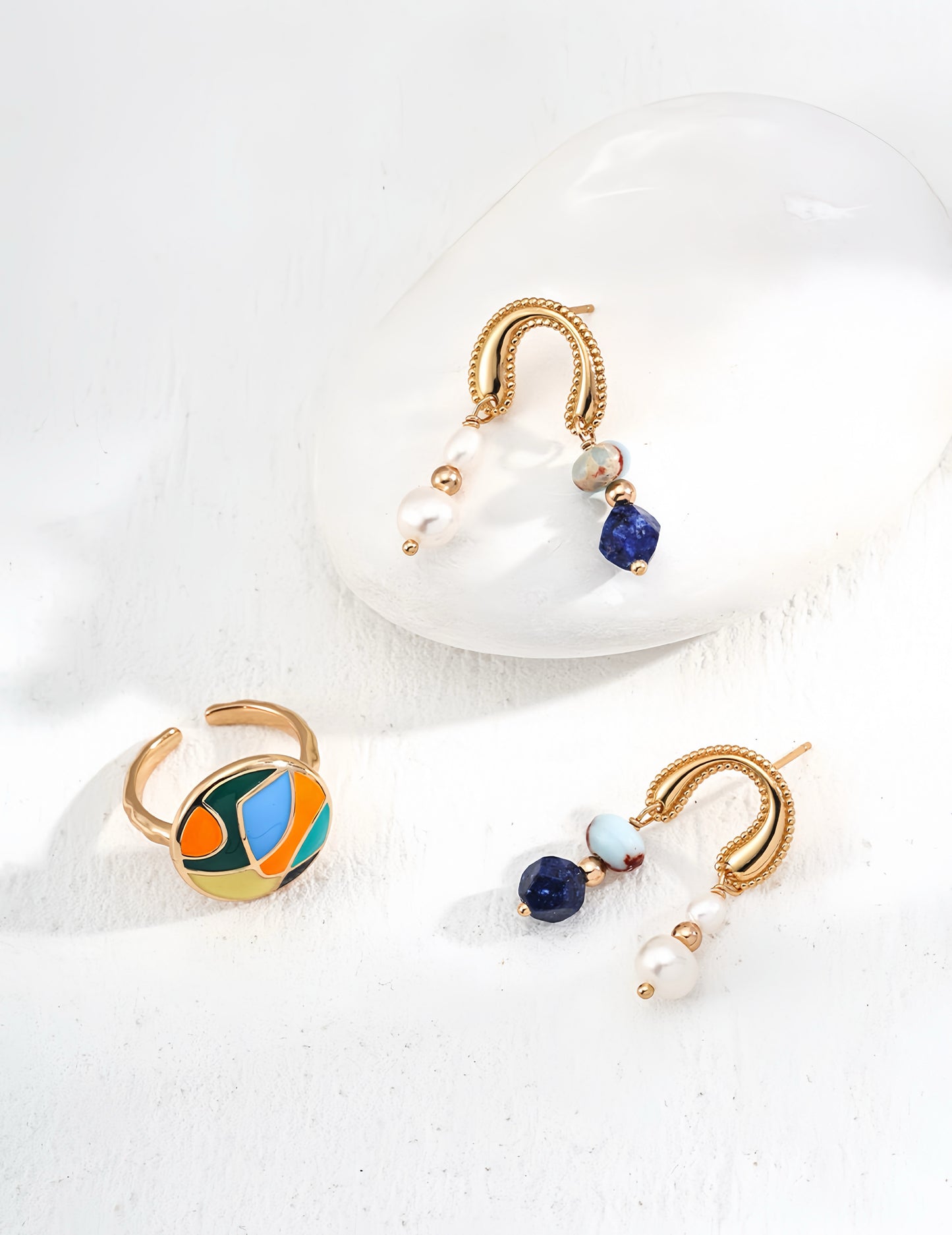 Lapis Pearl Elegance Jewelry