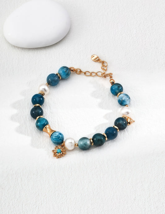 Azure Pearl Bracelet