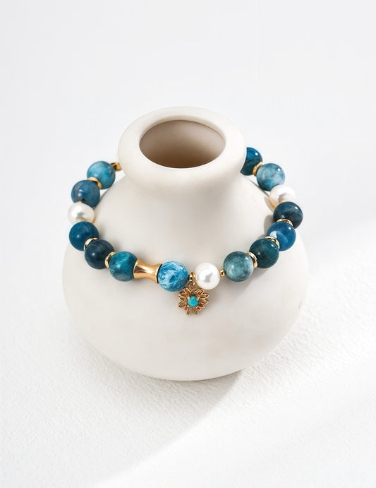 Azure Pearl Bracelet