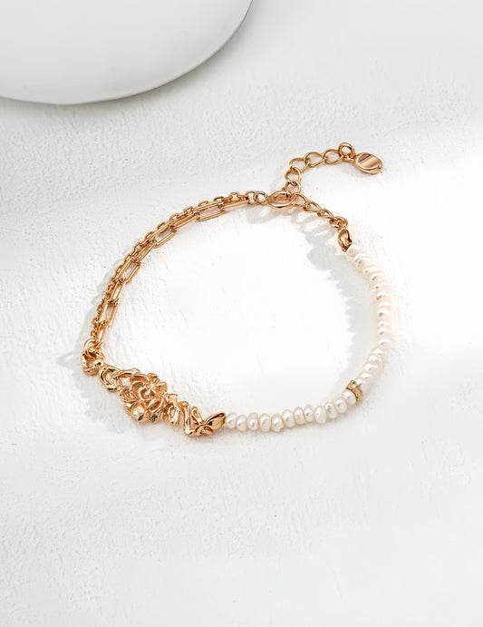 Eternal Rose Pearl Bracelet/Necklace