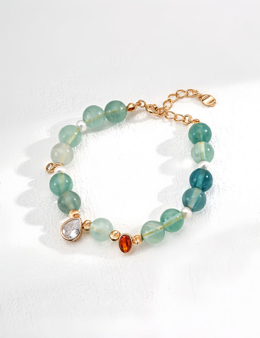 Radiant Pearl Peridot Bracelet