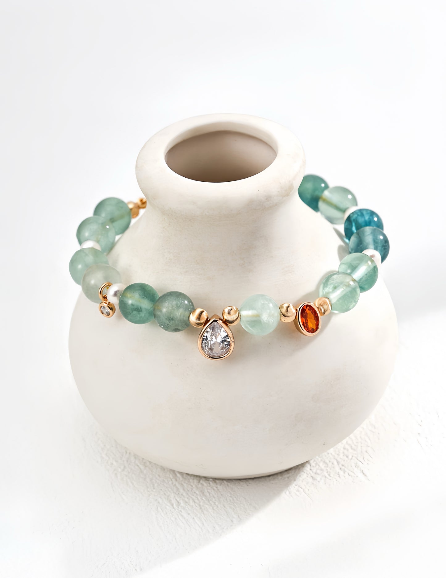 Radiant Pearl Peridot Bracelet