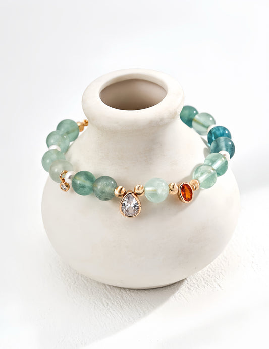 Radiant Pearl Peridot Bracelet
