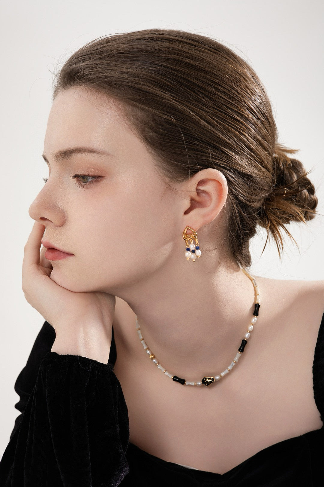 Pure Silver Pearl Earrings