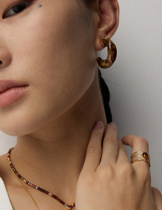 Serene Agate Earrings