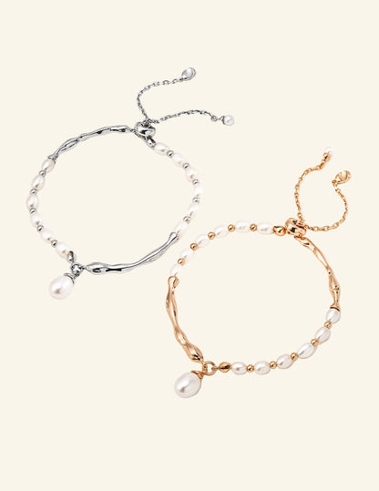 Flowing Pearl Bracelet