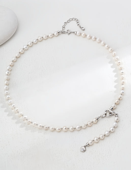 Moonlit Pearl Necklace