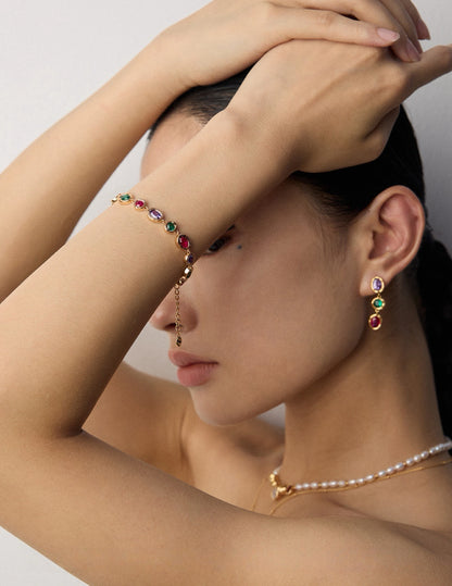 Rainbow Zircon Bracelet