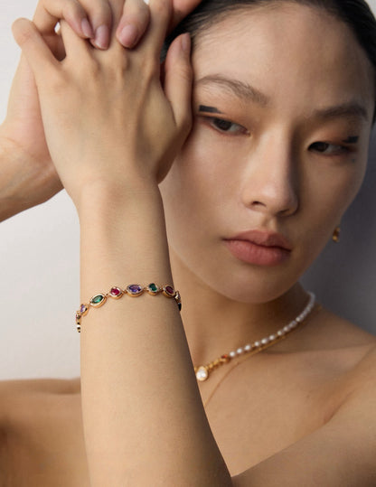 Rainbow Zircon Bracelet