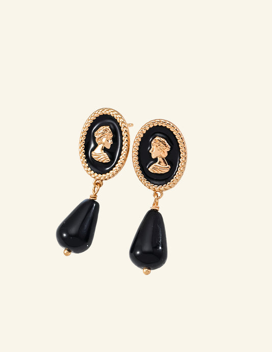Midnight Agate Earrings