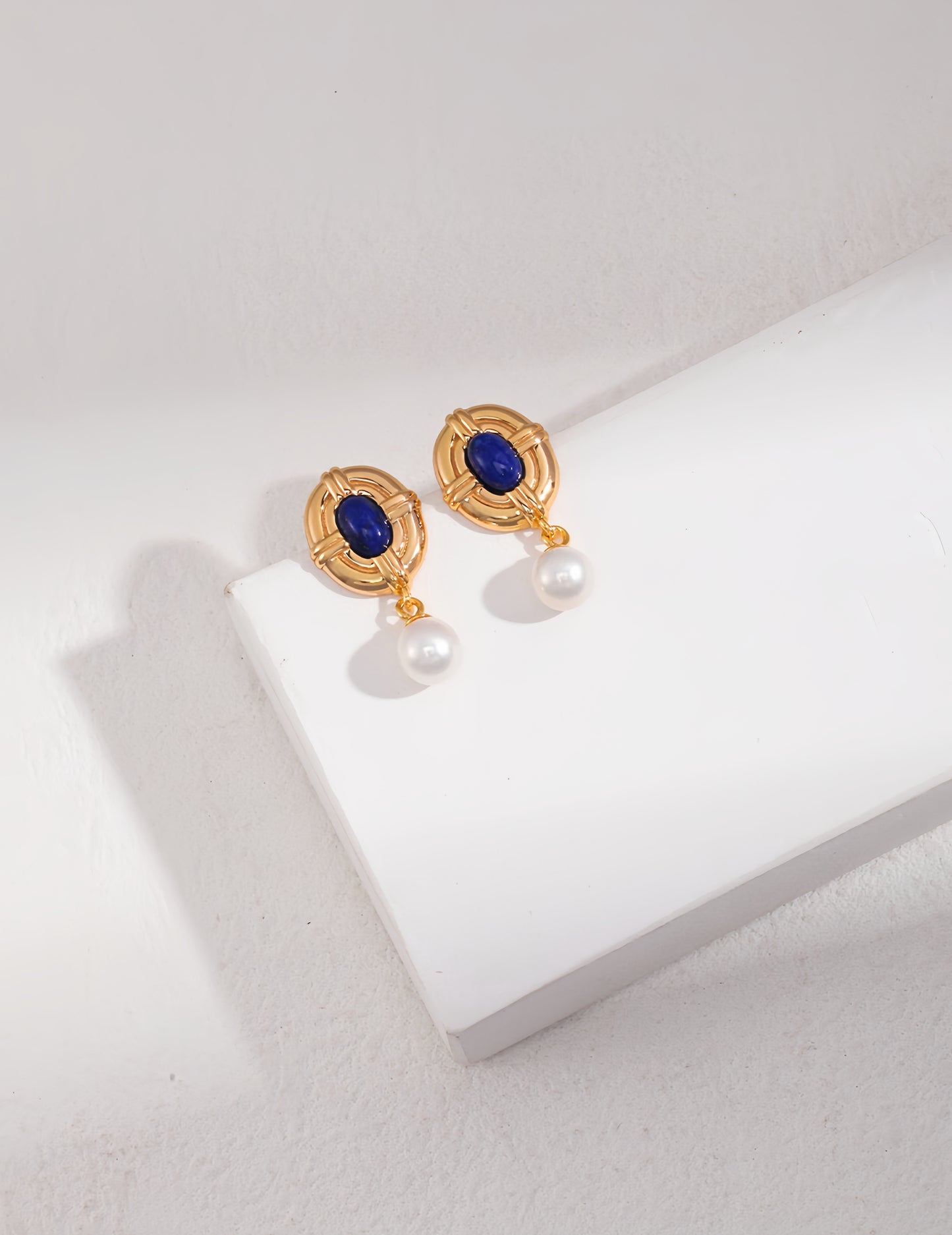 Sterling Lapis Pearl Jewelry
