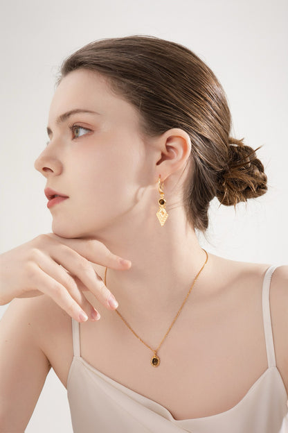 Sterling Tiger Eye Earrings