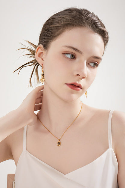 Sterling Tiger Eye Earrings