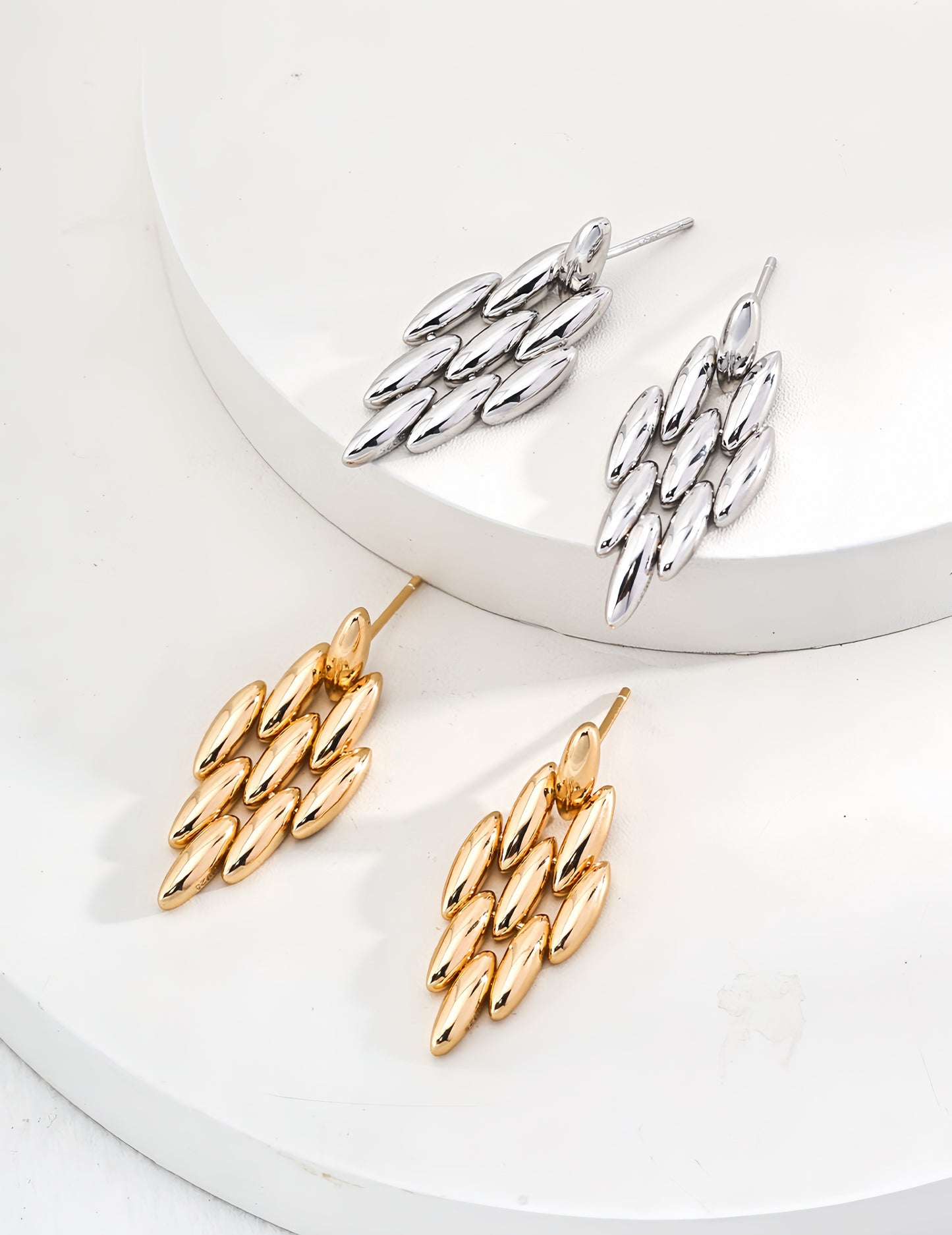 Pure Silver Glow Earrings