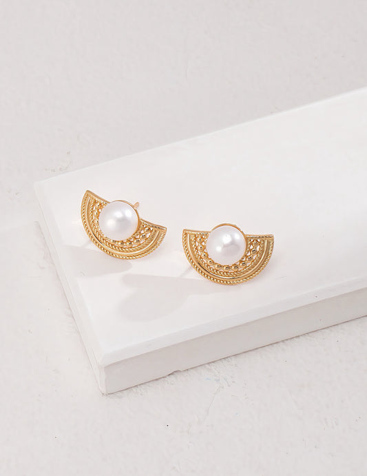 Gold Moon Earrings
