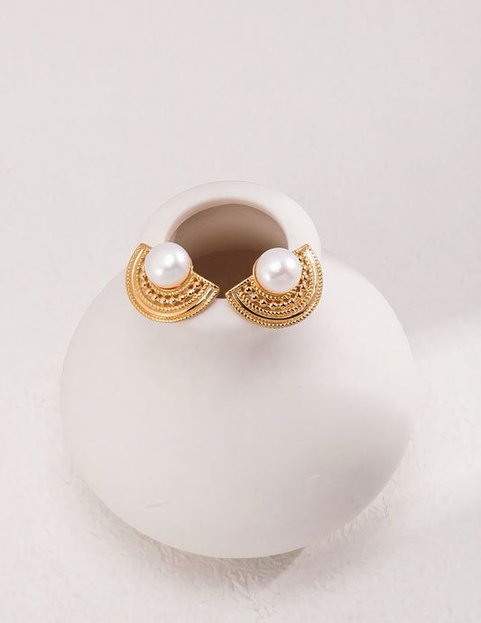 Gold Moon Earrings