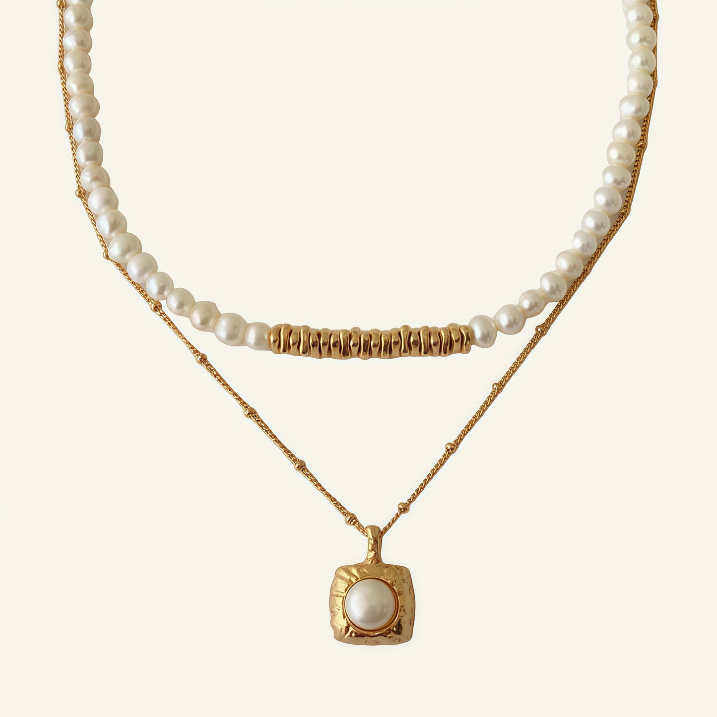 Aurora Gilded Pearl Set